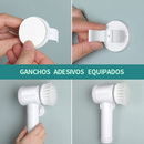 NOVO - Escova de Limpeza 5 em 1 Sem Fio Limpador Multiuso Prático Com Mais Duas Cabeças de Escova