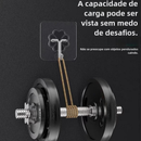 NOVO - Kit 5/10/20 Ganchos Adesivos Universais com Acabamento Metálico - Força e Elegância para Sua Casa
