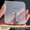 NOVO - Kit 5/10/20 Ganchos Adesivos Universais com Acabamento Metálico - Força e Elegância para Sua Casa