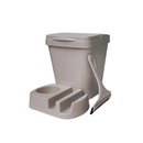 Kit Pia 3 Peças com Lixeira 4,8L, Porta Detergente/Esponja e Rodinho