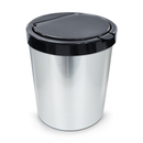 NOVO - Lixeira Cesto Metalizado 09 Litros Com Tampa Click Label Vermelho Rose Gold Banheiro Cozinha