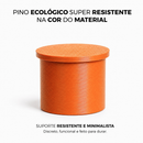 NOVO - Espelho Redondo Decorativo Adnet Alça Couro Suporte 60cm Sala Quarto Banheiro