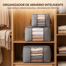 Kit 1 a 6 Peças Caixa 0rganizadora Grande para Roupas com Tampa /A prova de Pó, Umidade e Insetos / para Armário Cozinha