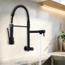 NOVO - Torneira De Cozinha Gourmet Alça Única Com Extensor De Spray Tubo De Água Flexível Superior Prateado Para Ajuste