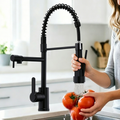Torneira De Cozinha Gourmet Alça Única Com Extensor De Spray