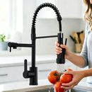Torneira De Cozinha Gourmet Alça Única Com Extensor De Spray