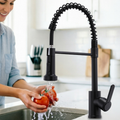 Torneira De Cozinha Gourmet Alça Única Com Extensor De Spray