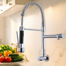 Torneira De Cozinha Gourmet Alça Única Com Extensor De Spray