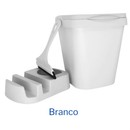 Kit Pia 3 Peças com Lixeira 4,8L, Porta Detergente/Esponja e Rodinho