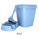 Kit Pia 3 Peças com Lixeira 4,8L, Porta Detergente/Esponja e Rodinho