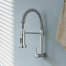 NOVO - Torneira De Cozinha Gourmet Alça Única Com Extensor De Spray Tubo De Água Flexível Superior Prateado Para Ajuste