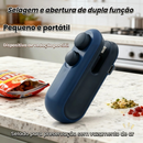 NOVO - Mini Seladora Portátil USB 2 em 1: Sela e Corta Sacos Plásticos em Segundos | Embalagens Perfeitas