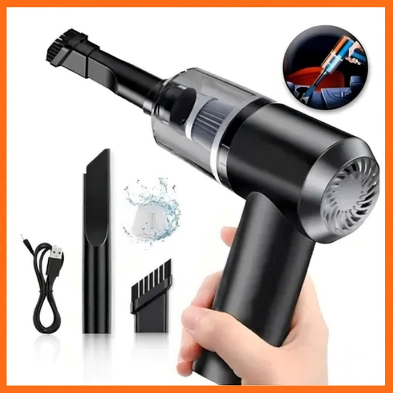 NOVO - Mini Aspirador de Pó Soprador Portátil Sem Fio Sucção 3 em 1 USB Recarregável Bivolt 120W