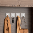 NOVO - Kit 5/10/20 Ganchos Adesivos Universais com Acabamento Metálico - Força e Elegância para Sua Casa